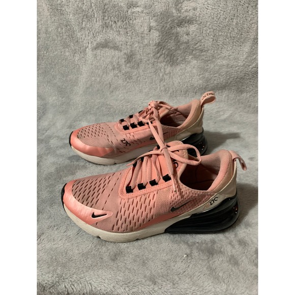 Nike Air Max 270 Kids Shoes Pink Black White Size 4.5Y Sneakers - Picture 2 of 14